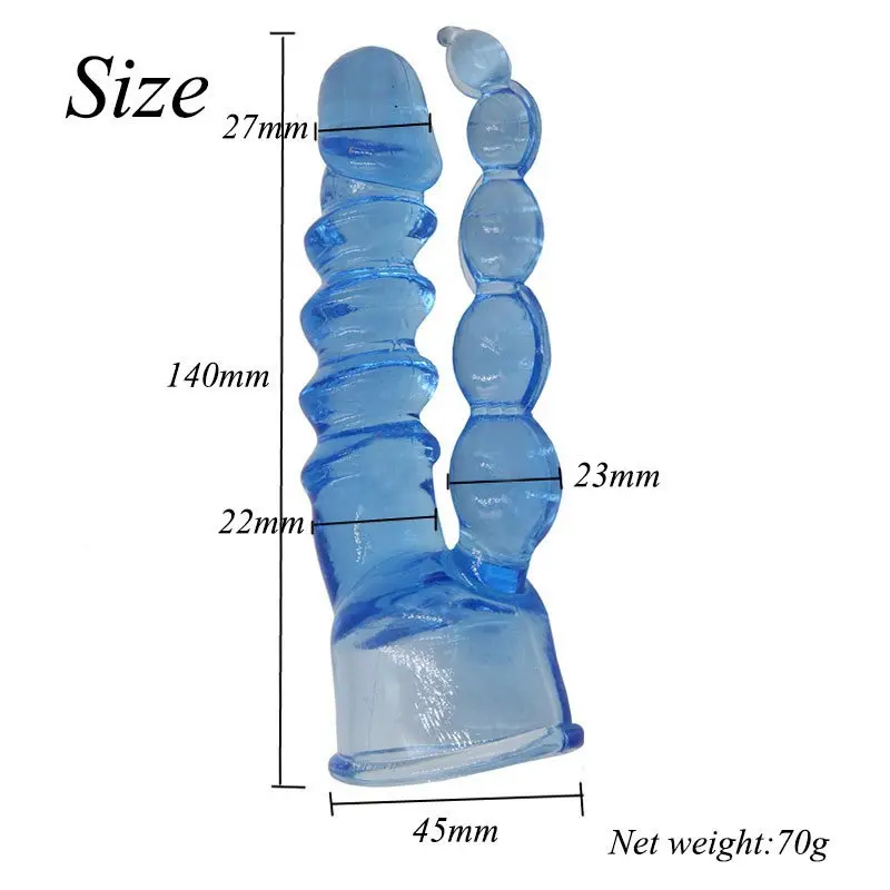 G-Spot Canlandırıcı Vibratör Silikon Masaj Aleti Başlığı (Anal+Vajinal) görsel 5