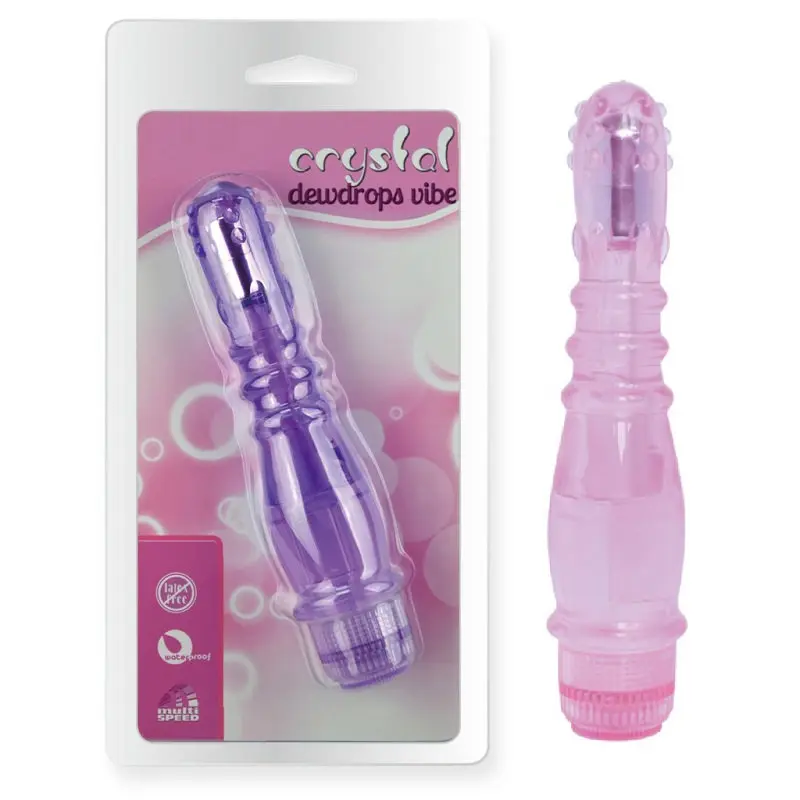 G-Spot Crystal Rulette Boncuk Başlı Vibratör (Pembe) görsel 3