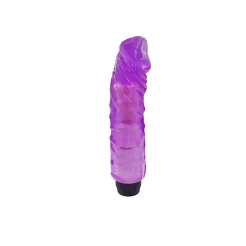 G-Spot Realistik Renkli Motorlu Vibratör (Jelly Mor) görsel 3