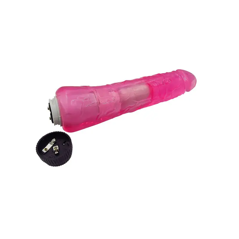 G-Spot Slikon Renkli Motorlu Vibratör (Jelly Pembe) görsel 3