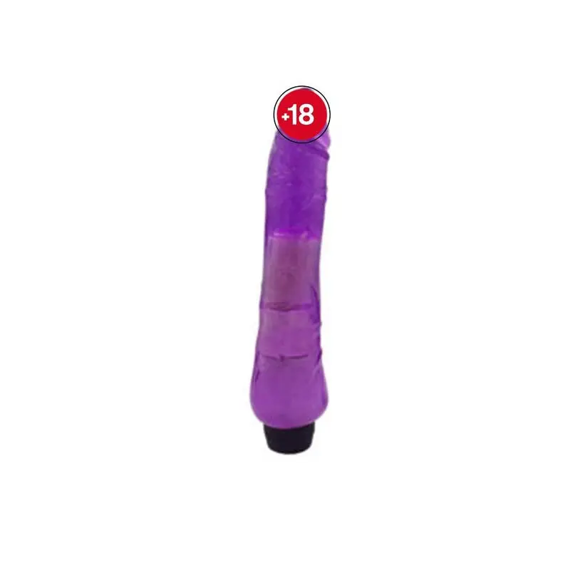 G-Spot Slikon Renkli Motorlu Vibratör (Jelly Mor)