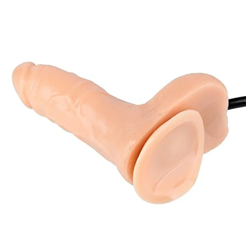 Şişebilen Vantuzlu Tam Realistik Penis Vibratör (Ten Rengi) ‘ görsel 3