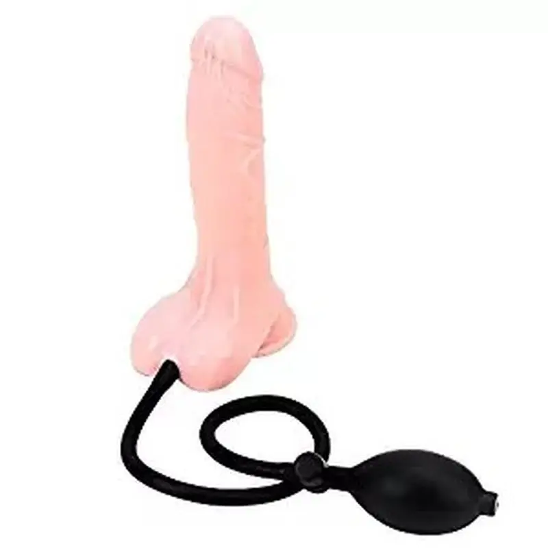 Şişebilen Vantuzlu Tam Realistik Penis Vibratör (Ten Rengi) ‘ görsel 4