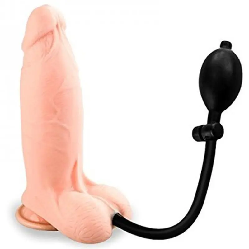 Şişebilen Vantuzlu Tam Realistik Penis Vibratör (Ten Rengi) ‘ görsel 5