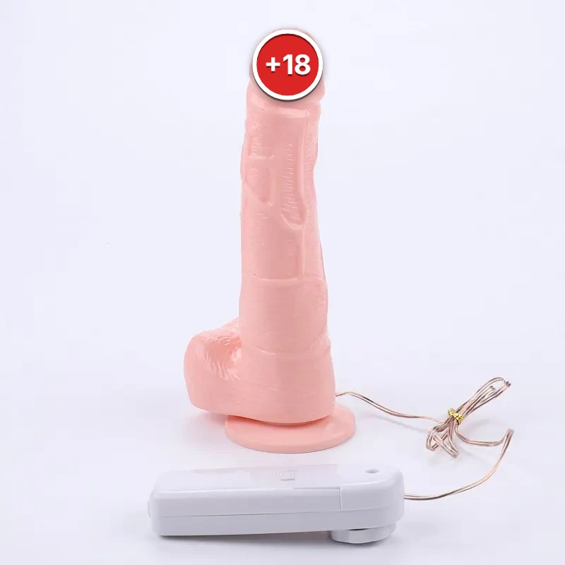 J.B. – 19 Cm. – Titreşimli Vantuzlu Testisli Realistik Vibratör