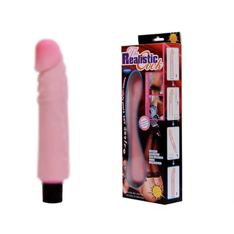 JW Titreşimli Vibratör 20 Cm Ten Rengi Realistik Penis Dildo
