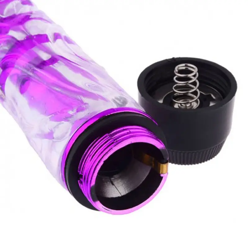 Renkli Fantazi Jelly Vibratör (Pembe) görsel 4