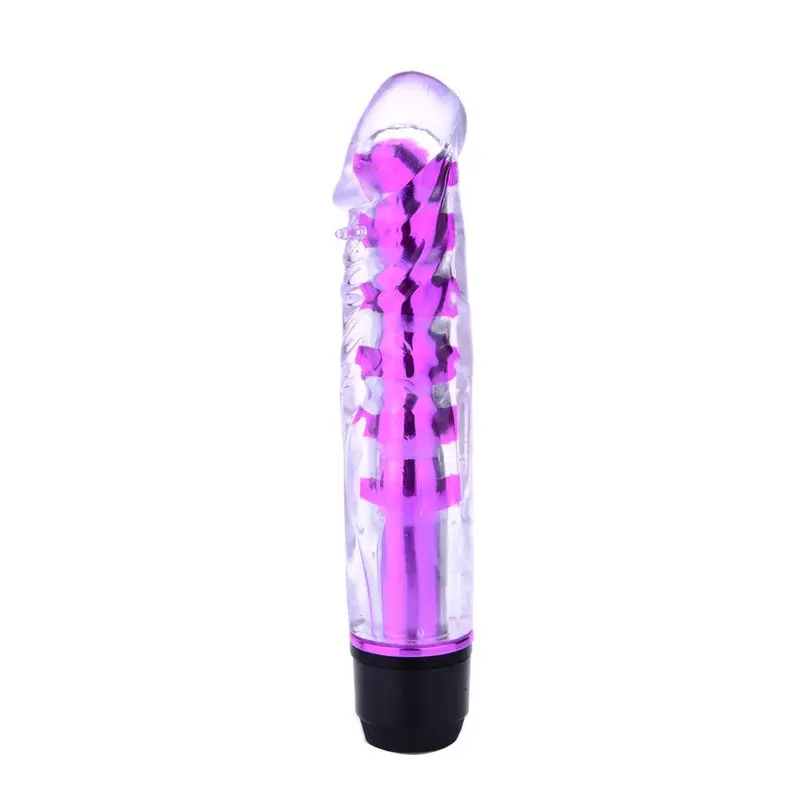 Renkli Fantazi Jelly Vibratör (Pembe)