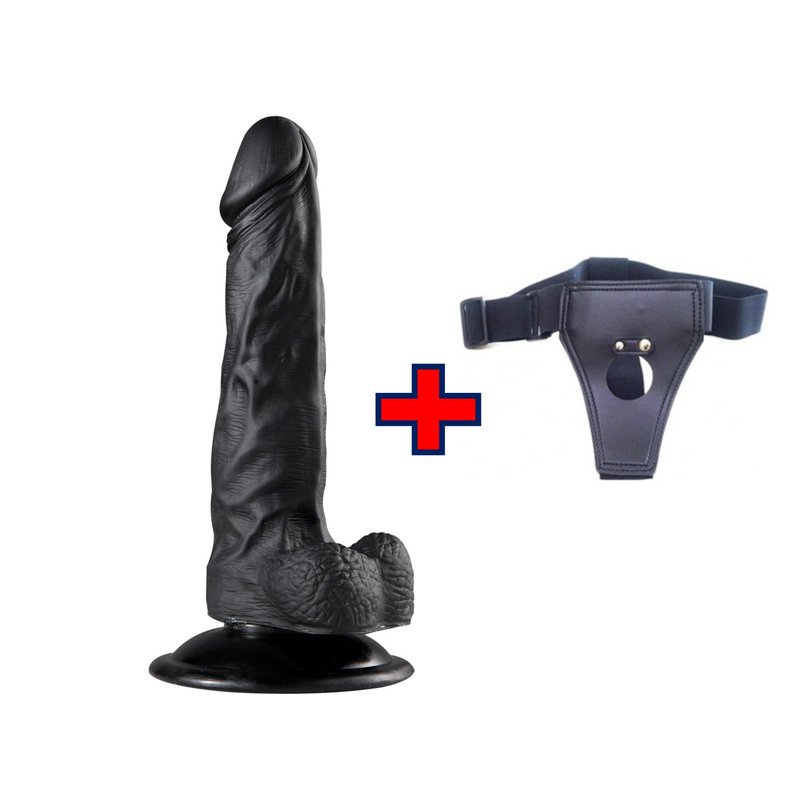 Lance’s Cock – 20 Cm. – Ultra Realistik Dokulu Testisli Vantuzlu Belden Bağlamalı Kemerli Vibratör