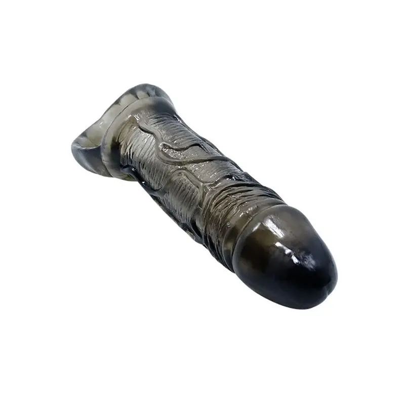 Men Extension – 2.5 Cm Dolgulu Silikon Uzatmalı Penis Kılıfı (Ten Rengi) görsel 4