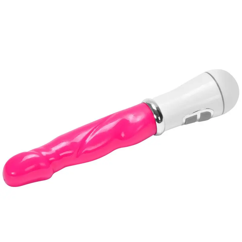 Motorlu ve Titreşim Ayarlı Penis Tasarım Renkli Vibratör (Pembe) görsel 5