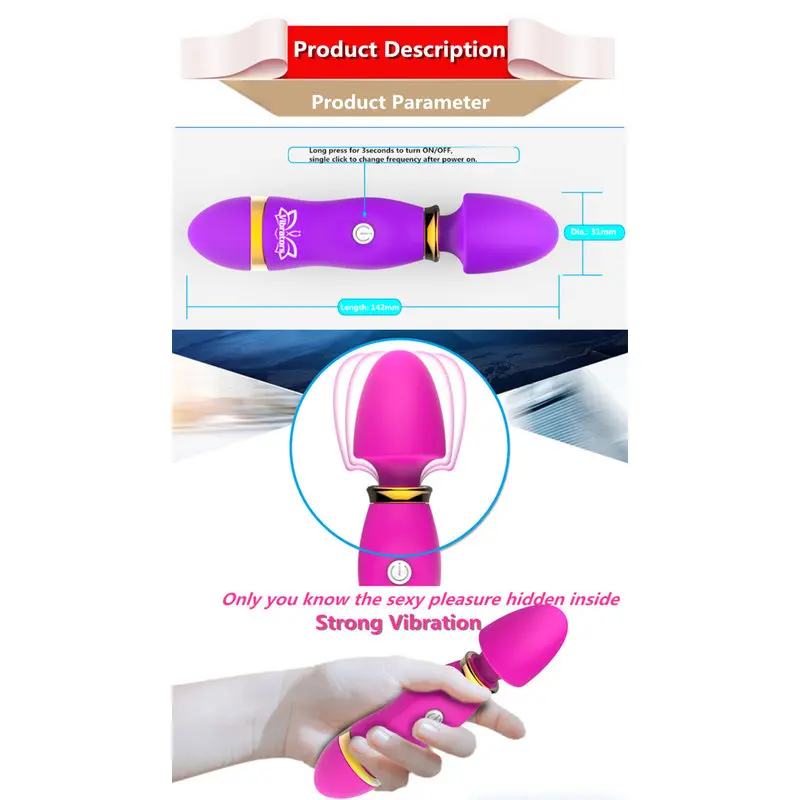 Premium Sex Toys – Kadınlar İçin Kişisel Klitoris Masaj Vibratörü (Pembe) görsel 5