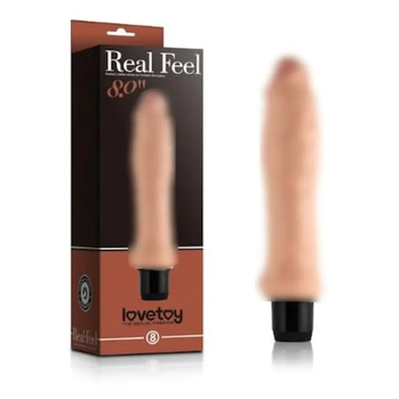 Real Feel 20 CM Güçlü Titreşimli Realistik Vibratör Penis Dildo