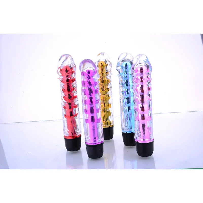 Renkli Fantazi Jelly Vibratör (Sarı) görsel 4