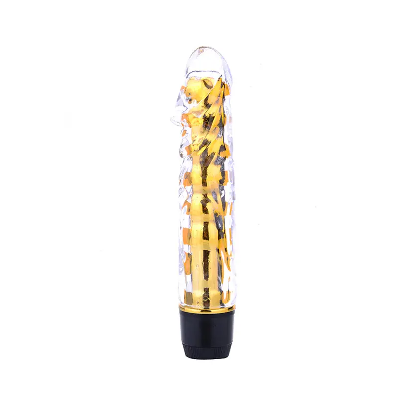 Renkli Fantazi Jelly Vibratör (Sarı)