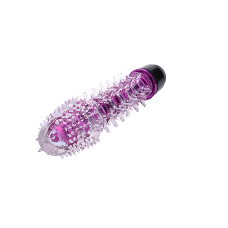 Renkli Fantazi Jelly Vibratör Tırtıklı (Mor) görsel 2