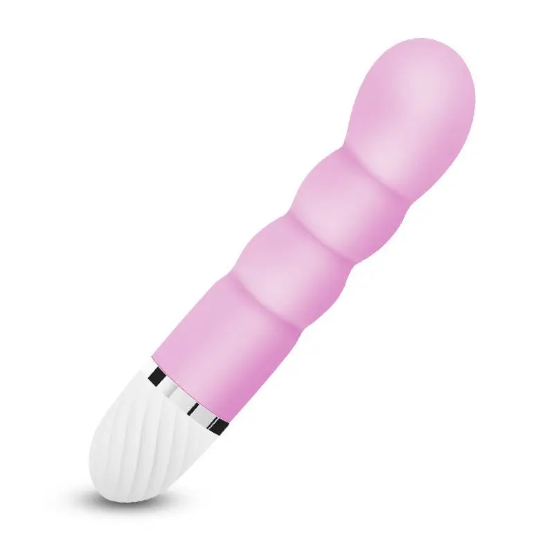 Renkli G-Spot Silikon Vibratör (Pembe)