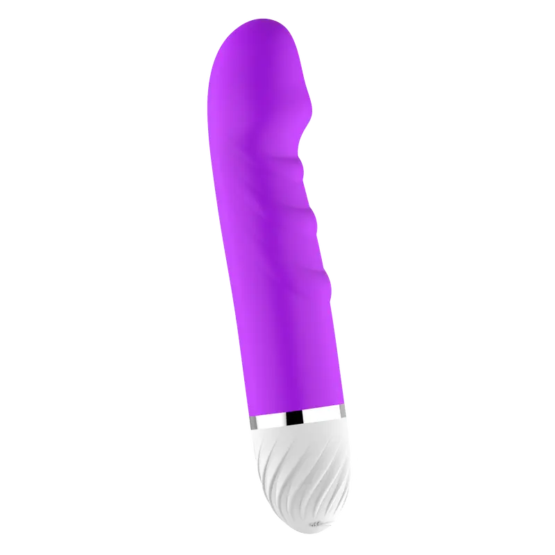 Renkli G-Spot Ultra Lüx Dokulu Silikon Vibratör (Fuşya) görsel 2