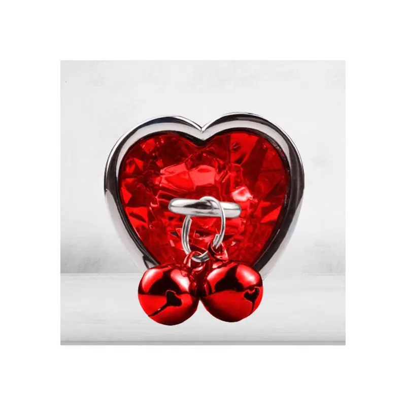 Renkli Taşlı Boncuklu Metal Anal Plug – Orta Boy görsel 2