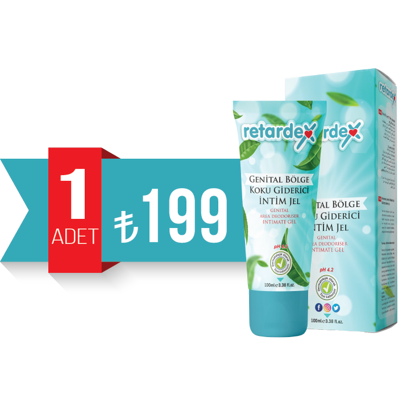 RETARDEX Genital Bölge Koku Giderici İntim Jel 100ml. (pH 4.2)