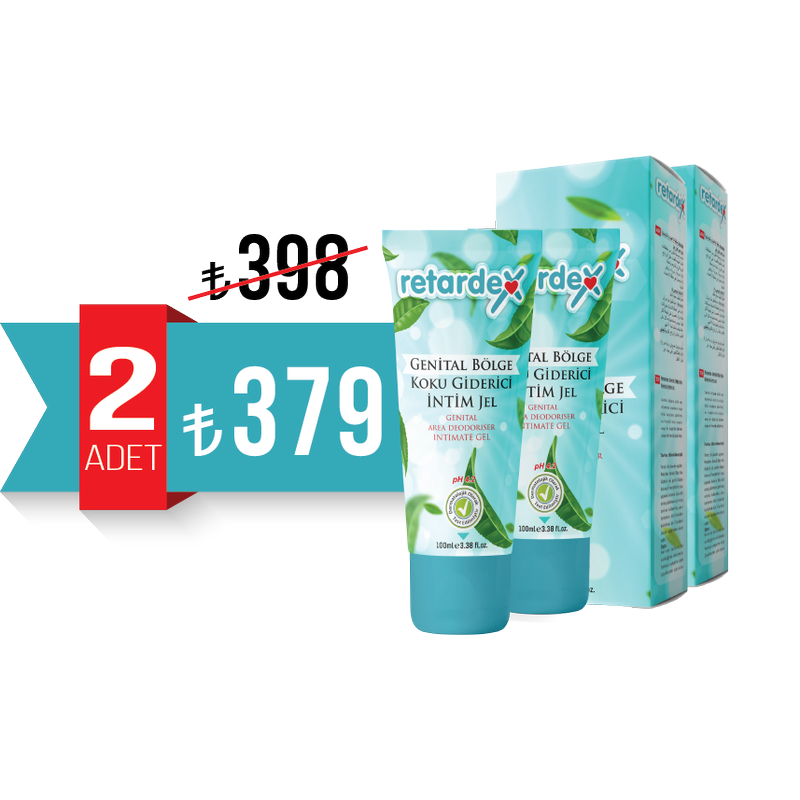 RETARDEX Genital Bölge Koku Giderici İntim Jel 2x100ml. (pH 4.2)