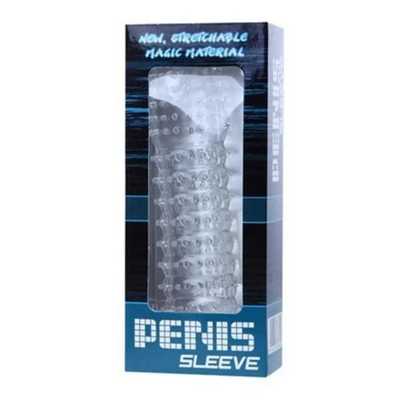 Şeffaf Klitoris Uyarıcılı Slikon Penis Kılıfı görsel 4
