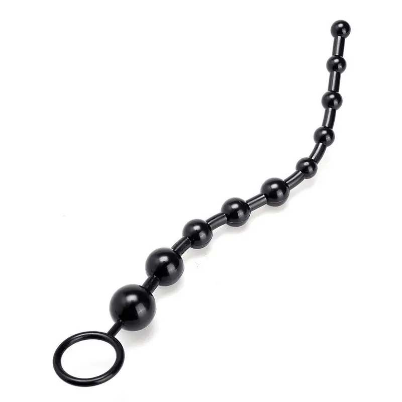 Şeffaf Yumuşak Silikon Anal Plug (Siyah) görsel 6