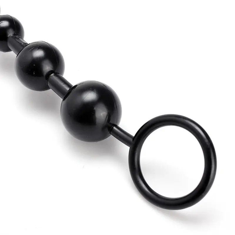 Şeffaf Yumuşak Silikon Anal Plug (Siyah) görsel 8