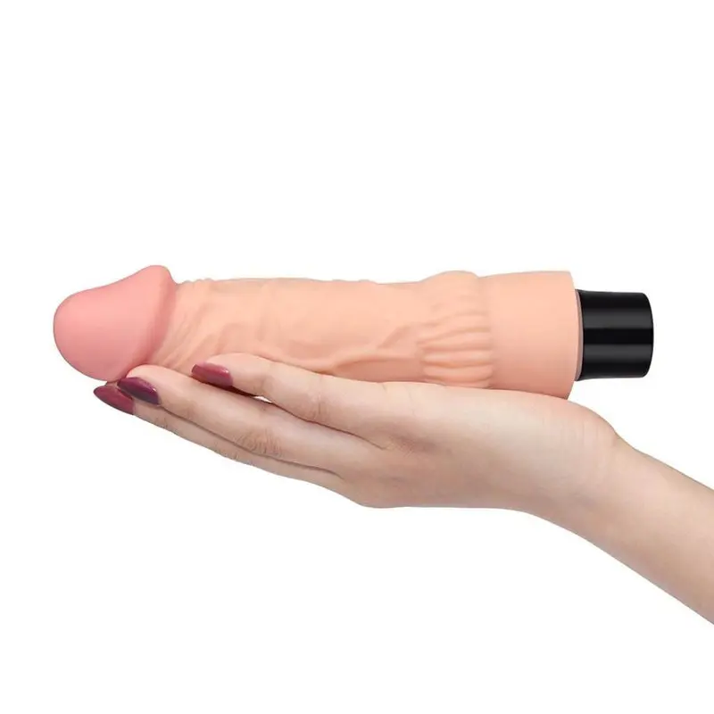 Softee 10 Titreşimli Realistik Penis Vibratör Dildo 21cm2 görsel 3