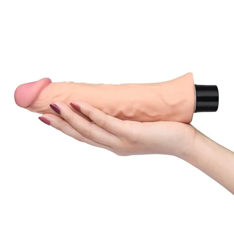Softee 10 Titreşimli Realistik Penis Vibratör Dildo 21cm2 görsel 6