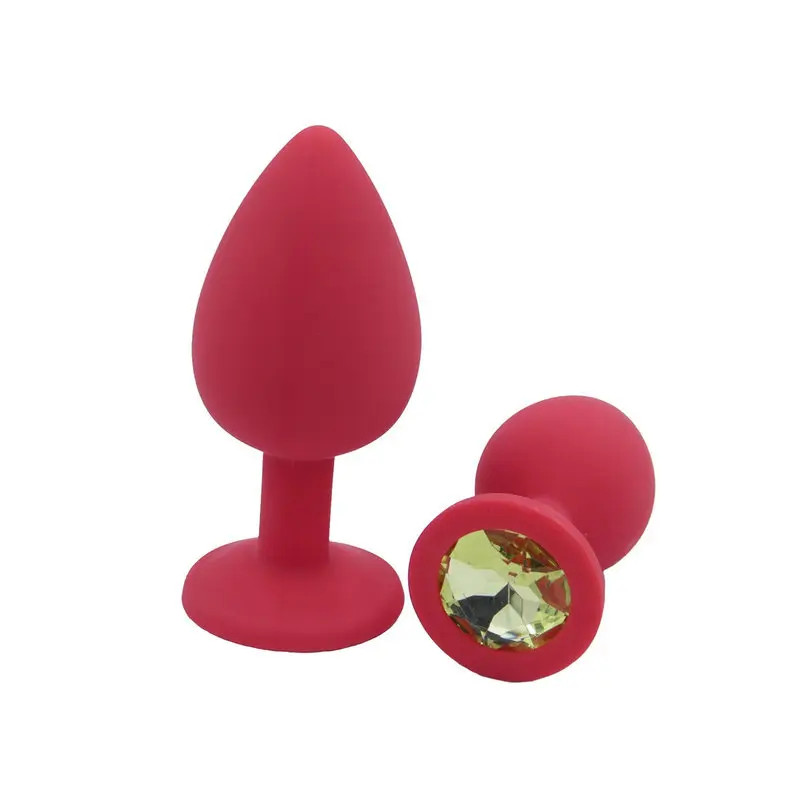 Su Geçirmez Silikon Anal Plug (Kırmızı) görsel 3