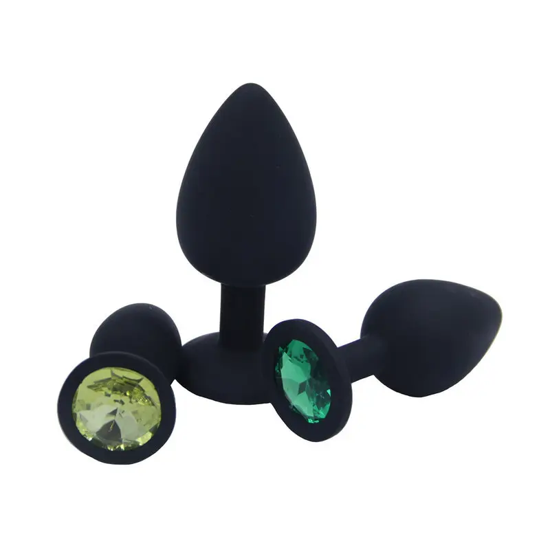 Su Geçirmez Silikon Anal Plug (Siyah) görsel 2