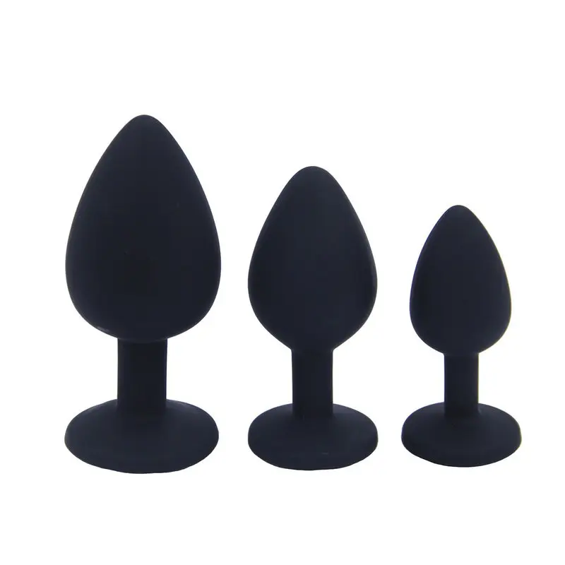 Su Geçirmez Silikon Anal Plug (Siyah) görsel 4