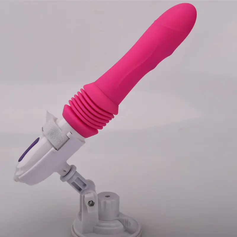 USB Şarjlı – 10 Farklı Titreşim Modlu İleri-Geri Kendinden Hareketli – Her Türlü Yüzeye Monte Edilebilen Ultra Lüx Doku Teleskobik Vibratör (Pembe) görsel 3