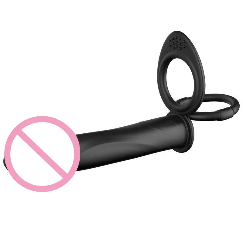 XESE – 14.5 Cm. – Penise Geçme Ek Titreşimli Anal Penis (Siyah) görsel 5