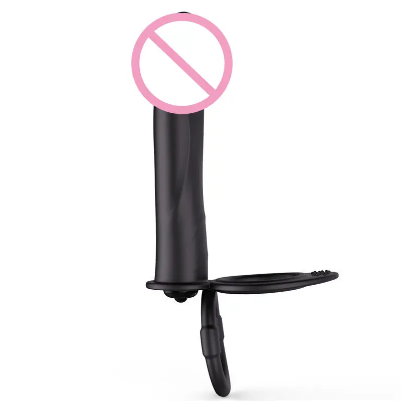 XESE – 14.5 Cm. – Penise Geçme Ek Titreşimli Anal Penis (Siyah) görsel 6