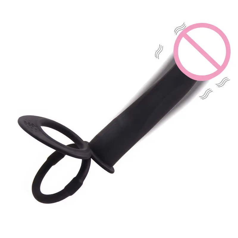 XESE – 14.5 Cm. – Penise Geçme Ek Titreşimli Anal Penis (Siyah) görsel 8