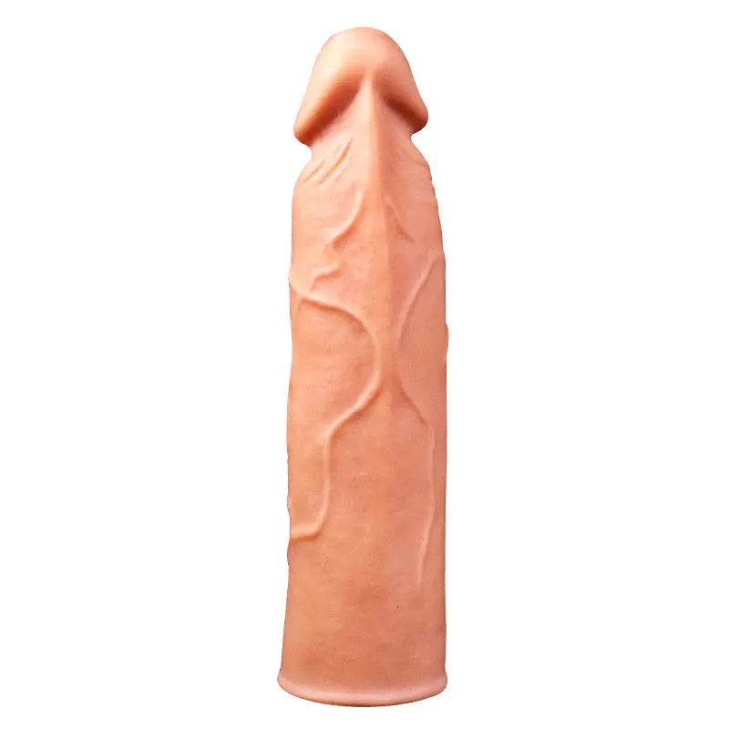 XESE – 15 Cm. – Dolgulu Realistik Esnek Penis Kılıfı görsel 4