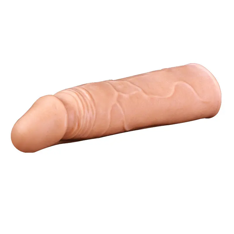 XESE – 15 Cm. – Dolgulu Realistik Esnek Penis Kılıfı görsel 6