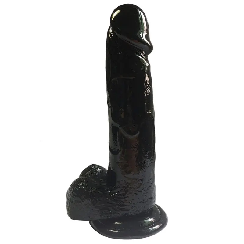 XESE – 18 Cm. – Tam Realistik Testisli Vantuzlu Zenci Vibratör