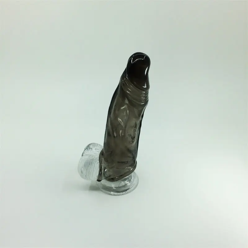 XESE – Dolgulu Realistik Penis Kılıfı (Siyah) görsel 4