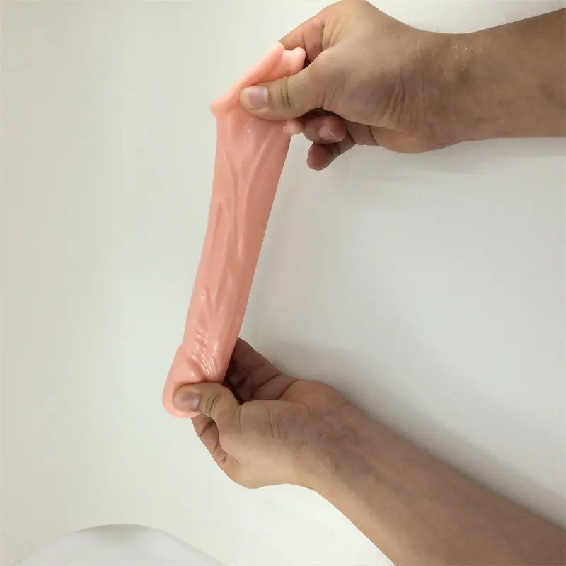 XESE – Dolgulu Realistik Penis Kılıfı (Ten Rengi) görsel 8