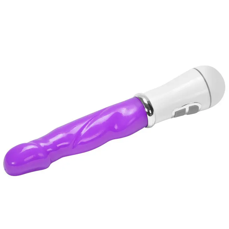 Motorlu ve Titreşim Ayarlı Penis Tasarım Renkli Vibratör (Mor) görsel 4