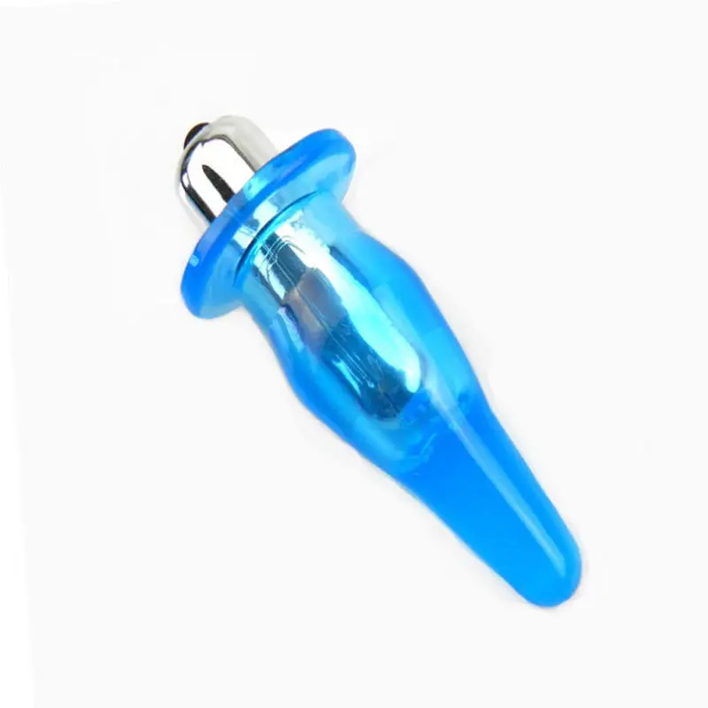 Yeni Başlayanlar İçin En Popüler TPE Seks Oyuncağı Titreşimli Anal Plug (Mavi) görsel 2
