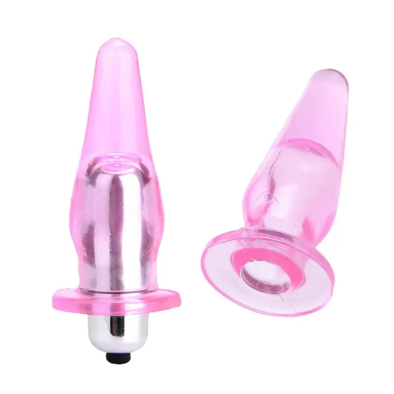 Yeni Başlayanlar İçin En Popüler TPE Seks Oyuncağı Titreşimli Anal Plug (Pembe) görsel 3