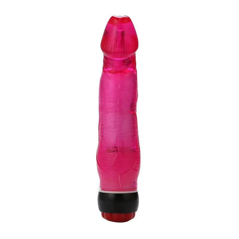 Yiwu Love 21 Cm. Ultra Lüx Doku Titreşimli Kırmızı Jel Vibratör görsel 2