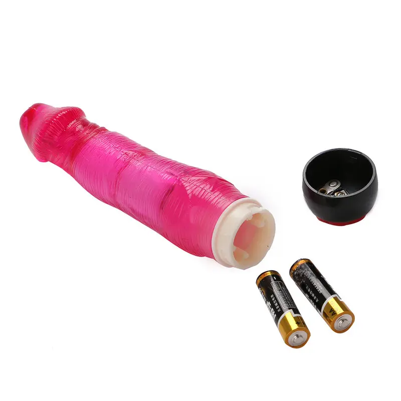 Yiwu Love 21 Cm. Ultra Lüx Doku Titreşimli Kırmızı Jel Vibratör görsel 6