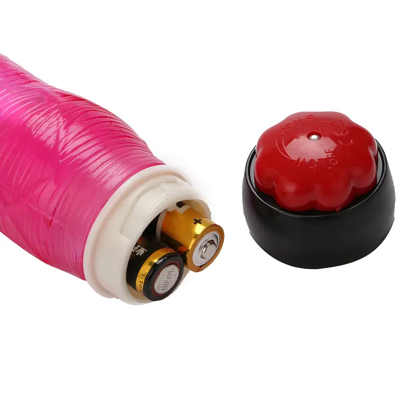 Yiwu Love 21 Cm. Ultra Lüx Doku Titreşimli Kırmızı Jel Vibratör görsel 7