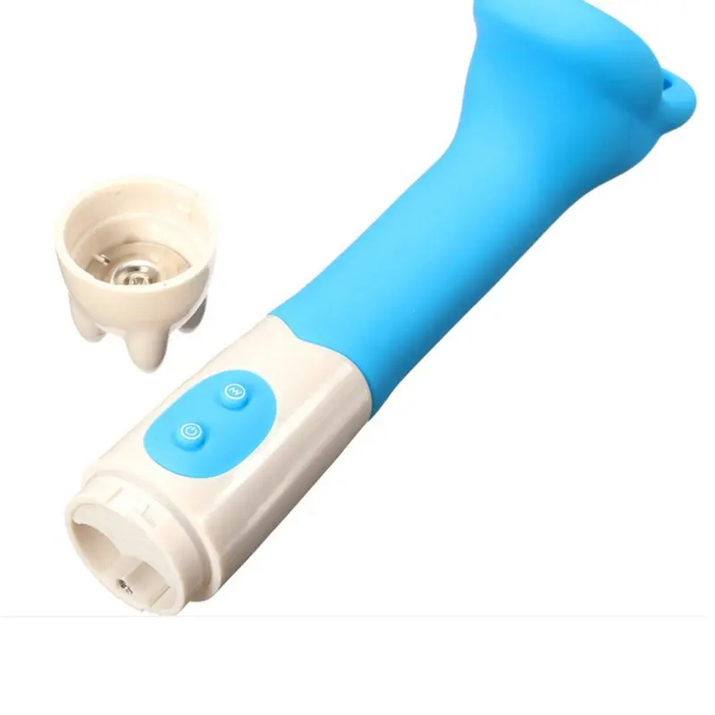 YUE CHAO BRUSH 12 Hız Silikon Seksi Klitoris Vibratör (Mavi) görsel 3