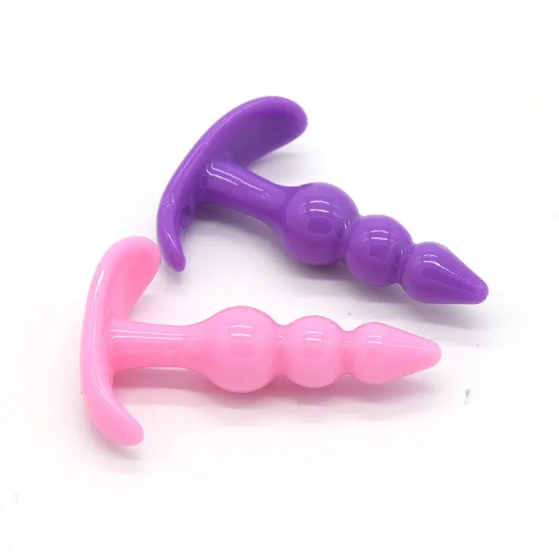 Yumuşak Silikon Anal Plug (Mor) görsel 9